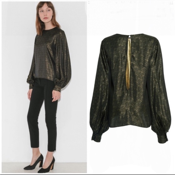 Nili Lotan Loretta metallic top - Picture 6 of 10